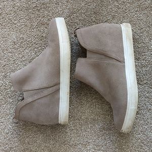 Blondo Suede Wedge Sneakers